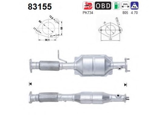 AS 83155 Catalytic Converter